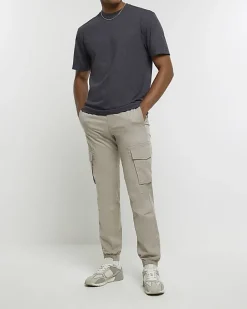 River Island marl regular fit t-shirt Grey New