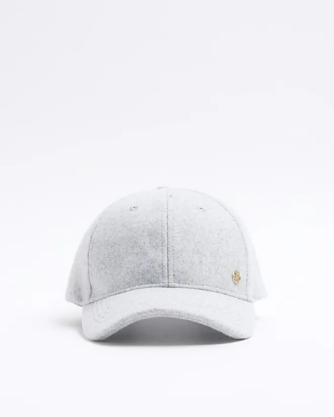 River Island melton cap Grey Best