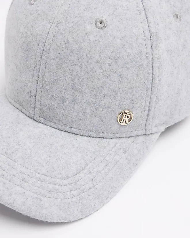 River Island melton cap Grey Best