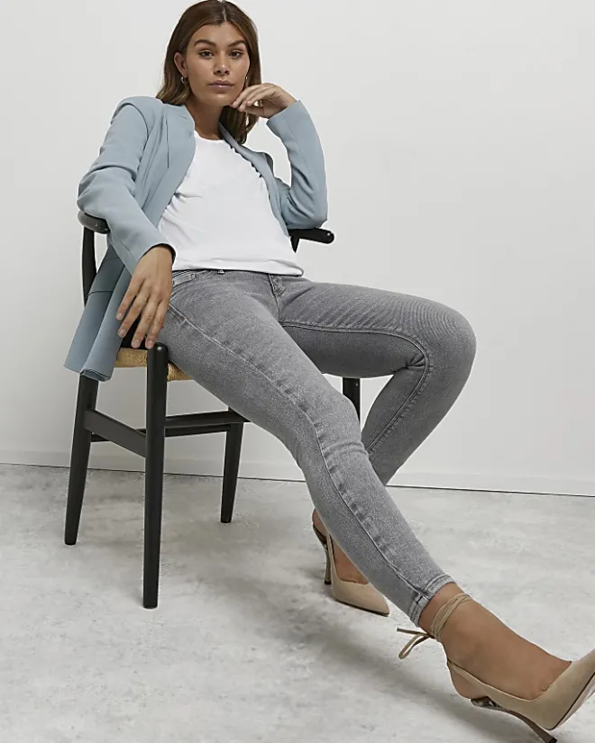 River Island Molly maternity skinny jeans Grey Discount