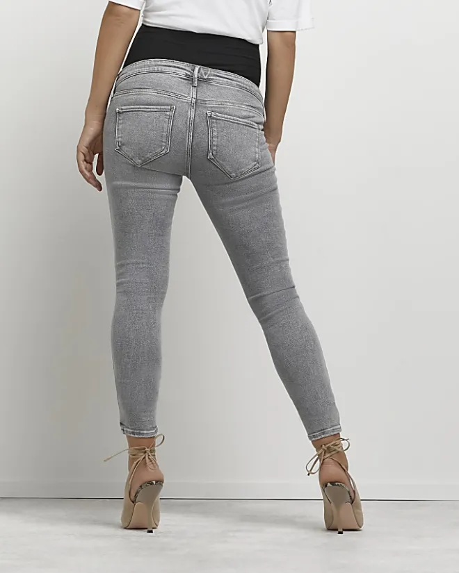 River Island Molly maternity skinny jeans Grey Discount