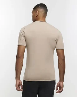 River Island Grey multipack of 5 muscle fit t-shirts Black Hot