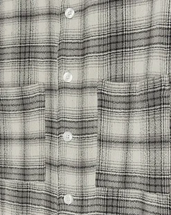 River Island regular fit check long sleeve overshirt Grey Sale