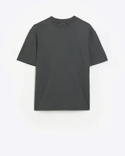 River Island regular fit t-shirt Grey Sale