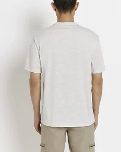 River Island regular fit t-shirt Grey Online
