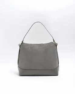River Island RI monogram webbing tote bag Grey Fashion