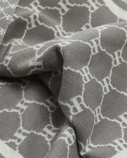 River Island RI reversible monogram scarf Grey Hot