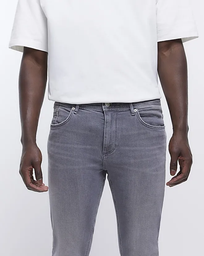 River Island skinny fit jeans Grey Hot