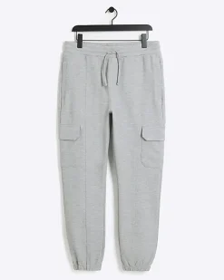 River Island slim fit smart cargo joggers Grey New