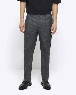 River Island slim fit smart joggers Grey Best