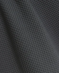 River Island slim fit textured baseball polo Grey Best