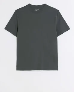 River Island slim fit t-shirt Grey Best