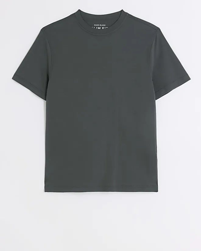River Island slim fit t-shirt Grey Best