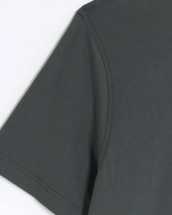 River Island slim fit t-shirt Grey Best