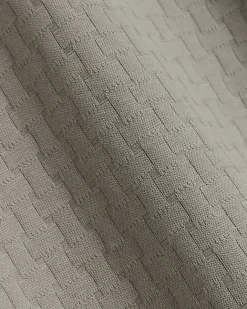 River Island slim fit weave jacquard polo Grey Fashion