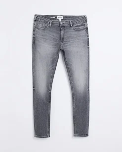 River Island spray on super skinny fit jeans Grey Outlet