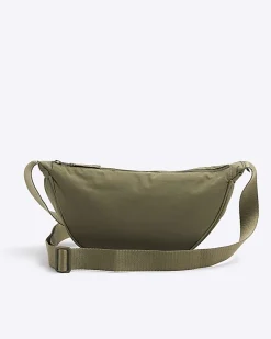 River Island crinkle bum bag Khaki Fashion