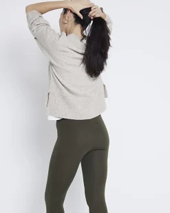 River Island high waisted leggings Khaki Outlet