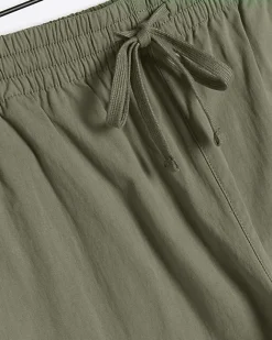 River Island regular fit pull on trousers Khaki Hot