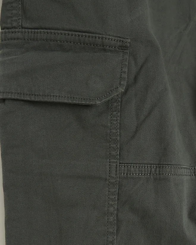 River Island regular fit utility cargo trousers Khaki Best