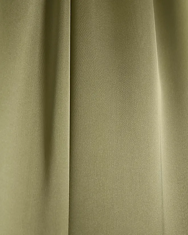 River Island satin pull on wide leg trousers Khaki New
