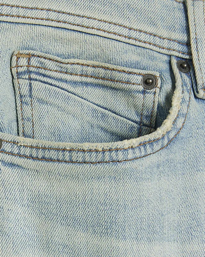River Island Light slim fit jeans Blue Outlet