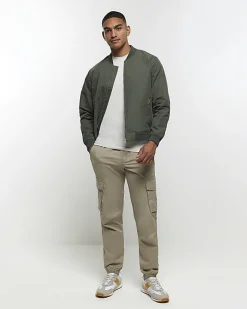 River Island Light muscle fit t-shirt Grey Hot