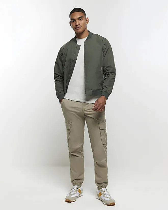 River Island Light muscle fit t-shirt Grey Hot