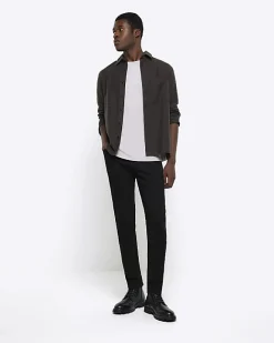 River Island Light regular fit t-shirt Grey Online