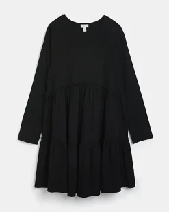 River Island Maternity long sleeve frill mini dress Black Fashion
