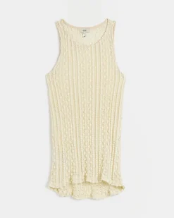 River Island Maternity textured lace tank top Cream Online