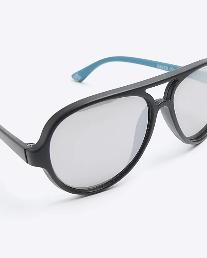 River Island Mini boys aviator sunglasses Black Online