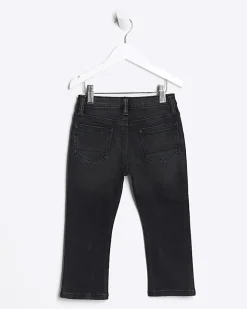 River Island Mini boys slim ripped jeans Black Clearance