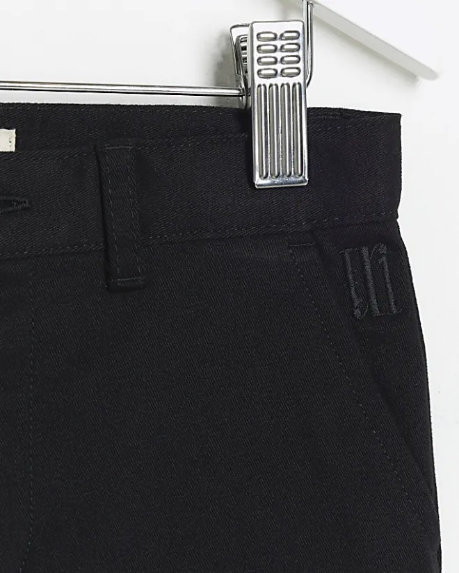River Island Mini boys smart chino trousers Black Hot