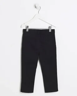 River Island Mini boys smart chino trousers Black Hot