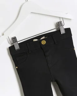 River Island Mini girls Molly jeggings Black New