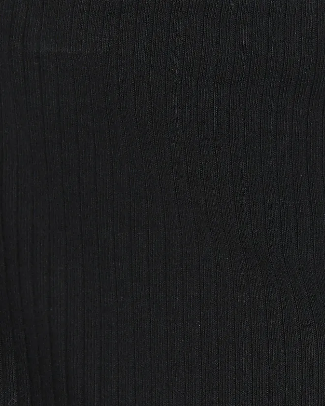 River Island Mini girls plain rib cycle shorts Black Discount