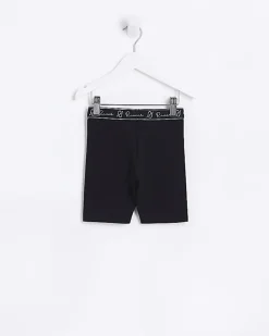 River Island Mini Girls RI Cycling Shorts Black Fashion