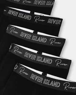 River Island Mini girls RI waistband leggings 5 pack Black Sale