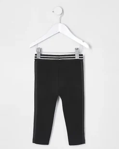River Island Mini girls stripe leggings Black Online