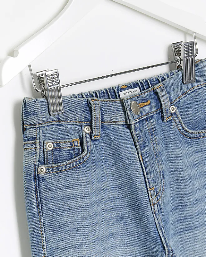 River Island Mini girls mom jeans Blue Online