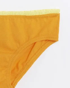 River Island Mini girls frill briefs 6 pack Orange Sale