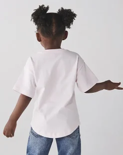River Island Mini girls bear graphic t-shirt Pink Clearance