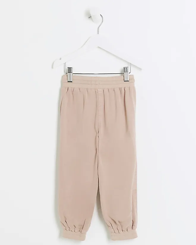 River Island Mini girls lyocell cuffed joggers Pink Best