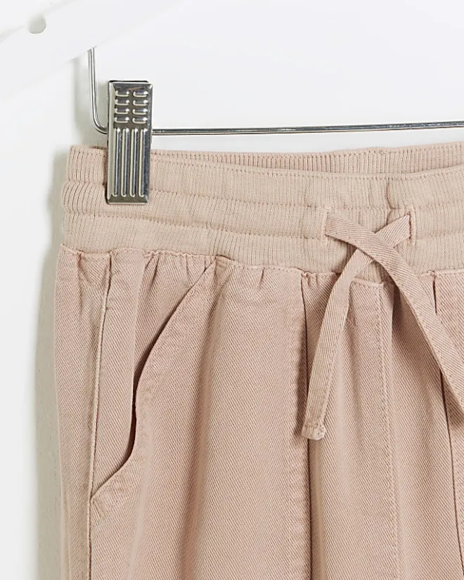 River Island Mini girls lyocell cuffed joggers Pink Best
