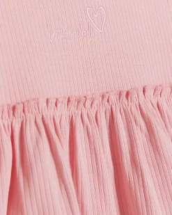 River Island Mini girls rib peplum top set Pink Best