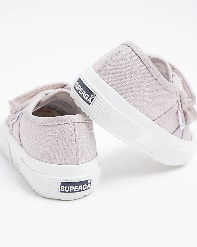 River Island Mini Girls Strap Superga Trainers Pink Online