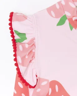 River Island Mini girls strawberry swimsuit set Pink Fashion