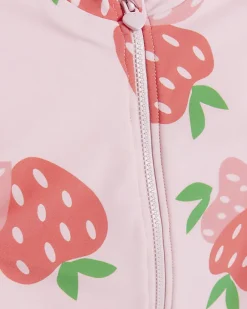 River Island Mini girls strawberry swimsuit set Pink Fashion