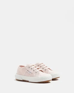 River Island Mini girls Superga lace up trainers Pink Online